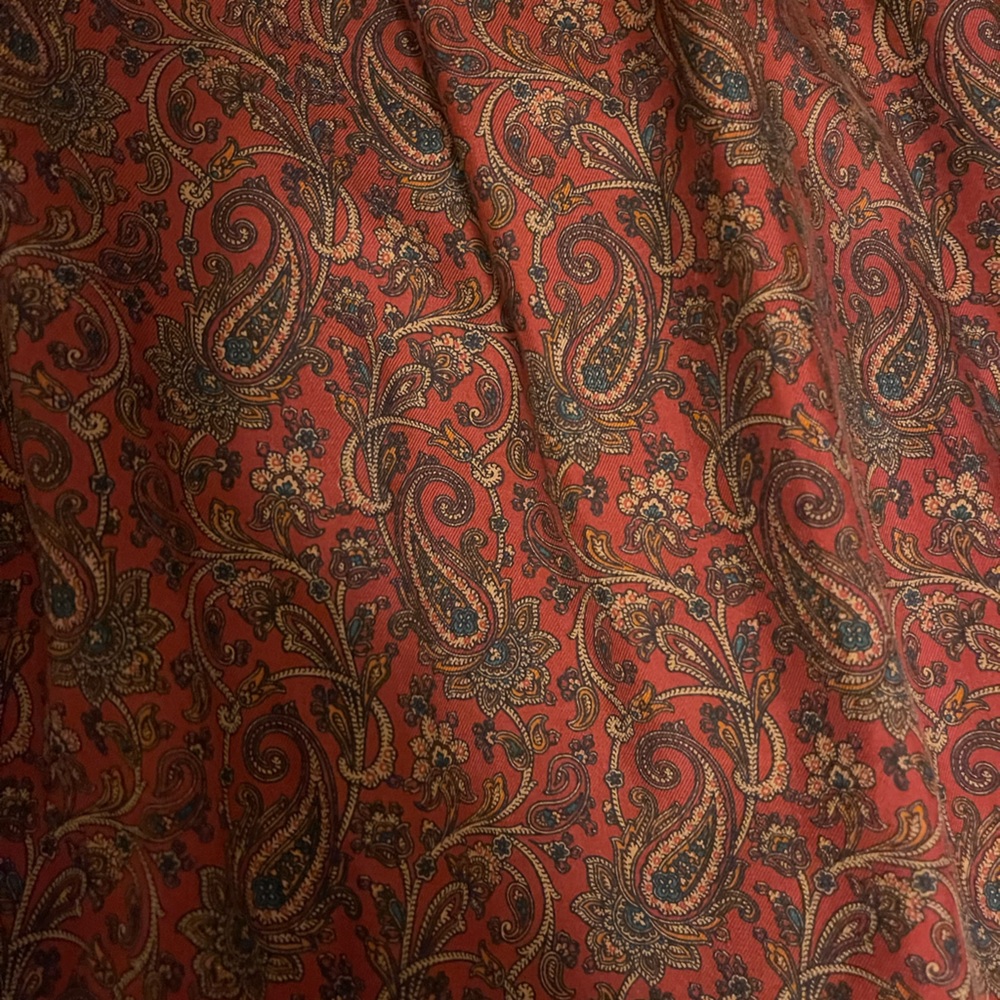 Ralph Lauren Paisley Maxi Skirt - Red and Green - Picture 2 of 4